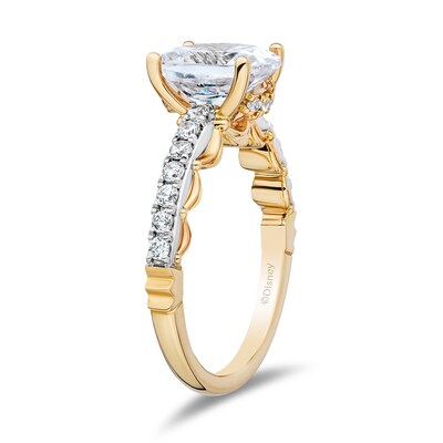 Enchanted Star Belle 2.30 CT. T.W. Oval Certified Lab-Created Diamond Engagement Ring in 14K Two-Tone Gold (F/VS2)