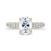 Thumbnail Image 4 of Enchanted Star Belle 2.30 CT. T.W. Oval Certified Lab-Grown Diamond Engagement Ring in 14K Two-Tone Gold (F/VS2)