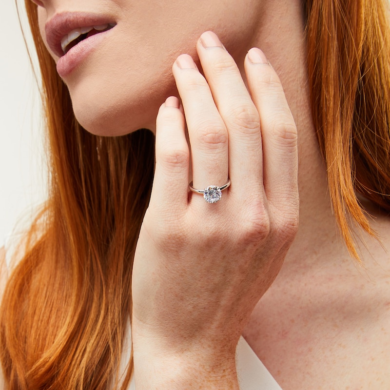 Main Image 2 of TRUE Lab-Grown Diamonds by Vera Wang Love 2.05 CT. T.W. Solitaire Engagement Ring in 14K White Gold (F/VS2)