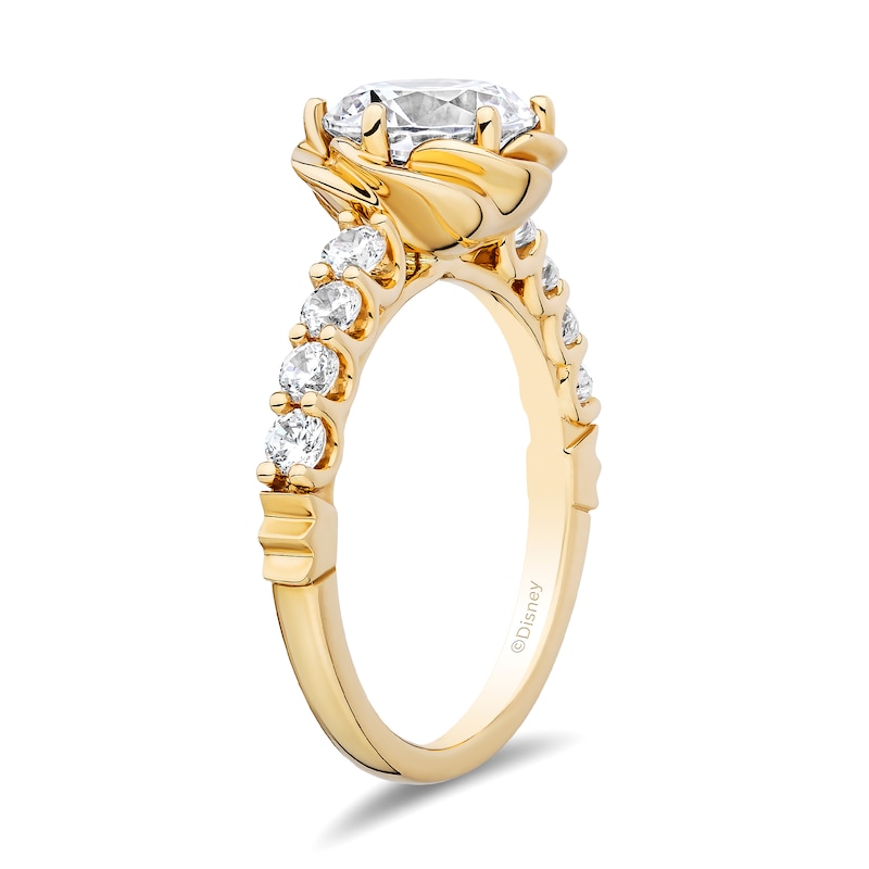 Main Image 2 of Enchanted Star Belle 2.50 CT. T.W. Certified Lab-Grown Diamond Rose Engagement Ring in 14K Gold (F/VS2)