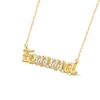 Thumbnail Image 2 of 0.04 CT. T.W. Diamond Korean "Eomma" Necklace in 10K Gold