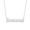 Thumbnail Image 1 of 0.04 CT. T.W. Diamond Korean "Eomma" Necklace in Sterling Silver