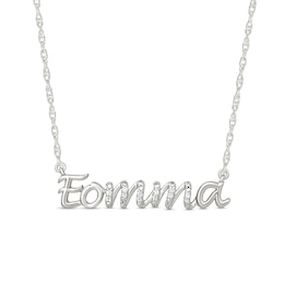0.04 CT. T.W. Diamond Korean "Eomma" Necklace in Sterling Silver