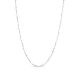 2.5mm Diamond-Cut Brilliance Bead Chain Necklace in Solid Sterling Silver - 18"