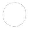 Thumbnail Image 1 of 4.0mm Diamond-Cut Brilliance Bead Chain Bracelet in Solid Sterling Silver