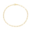 2.5mm Paper Clip Chain Bracelet in Hollow 10K Gold