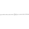 2.5mm Diamond-Cut Oval and Round Brilliance Bead Chain Necklace in Solid Sterling Silver - 18"