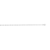 2.5mm Diamond-Cut Oval and Round Brilliance Bead Chain Bracelet in Solid Sterling Silver