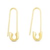 Thumbnail Image 1 of Safety Pin Drop Earrings in 14K Gold