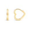 Thumbnail Image 3 of Heart-Shaped Huggie Hoop Earrings in 14K Gold
