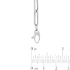 Thumbnail Image 3 of 4.2mm Paper Clip Chain Necklace in Hollow 14K White Gold - 18"