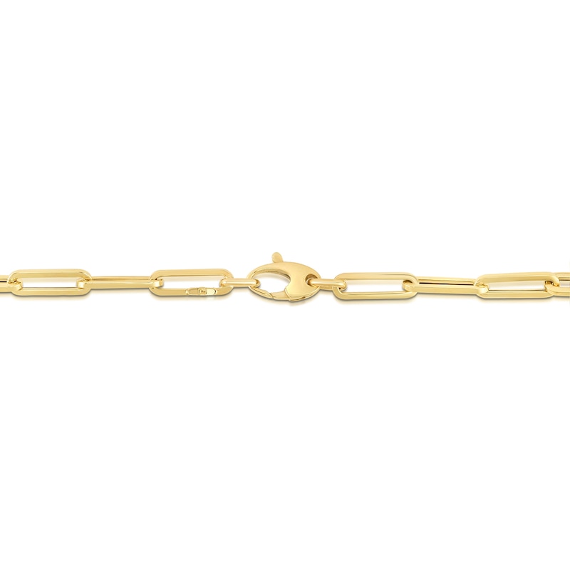 Main Image 3 of 4.2mm Paper Clip Chain Necklace in Hollow 14K Gold - 18"