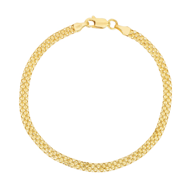 Main Image 1 of 3.5mm Bismark Chain Bracelet in Hollow 14K Gold - 7.25"