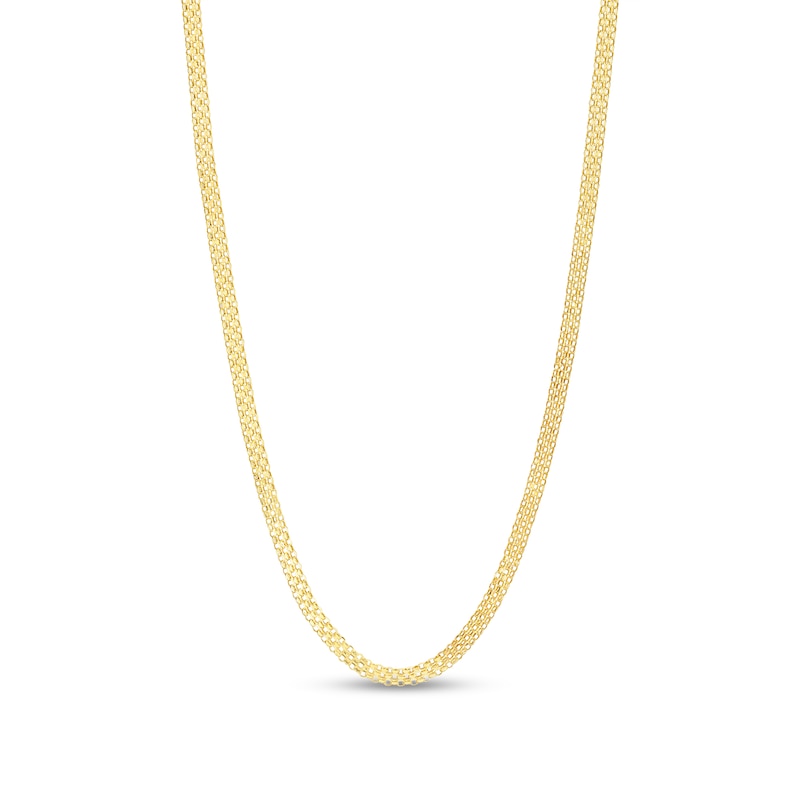 Main Image 2 of 3.5mm Bismark Chain Necklace in Hollow 14K Gold - 16"