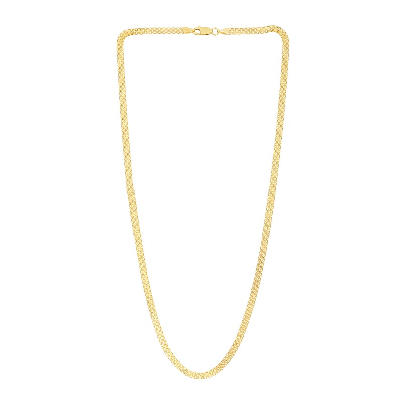 Main Image 2 of 3.5mm Bismark Chain Necklace in Hollow 14K Gold - 18"