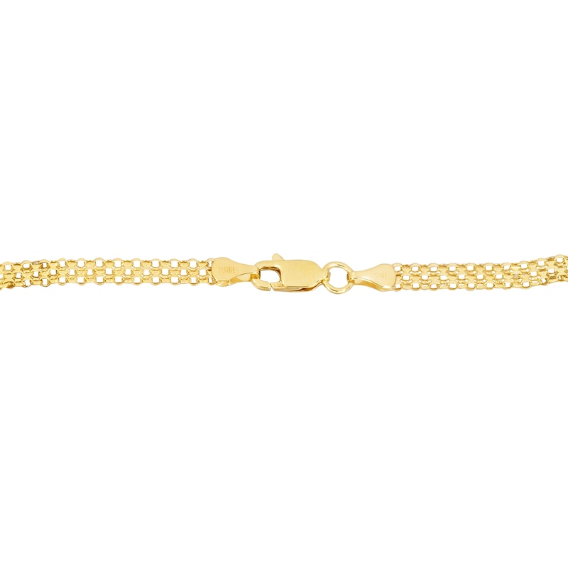 Main Image 3 of 3.5mm Bismark Chain Necklace in Hollow 14K Gold - 18"