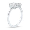Thumbnail Image 2 of 1.75 CT. T.W. Emerald-Cut and Pear-Shaped Certified Lab-Grown Diamond Toi et Moi Engagement Ring in 14K White Gold