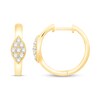 Thumbnail Image 1 of 0.30 CT. T.W. Marquise Multi-Diamond Hoop Earrings in 14K Gold