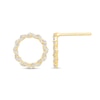 Thumbnail Image 1 of 0.23 CT. T.W. Diamond Twist Circle Stud Earrings in 10K Gold