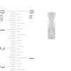 Thumbnail Image 3 of 0.145 CT. T.W. Diamond Huggie Hoop Earrings in Stainless Steel