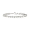 Thumbnail Image 2 of 0.23 CT. T.W. Diamond "S" Link Bracelet in Sterling Silver - 7.25”