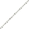 0.04 CT. T.W. Diamond X-Link Bracelet in Sterling Silver