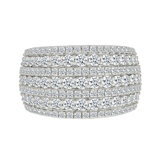 1.95 CT. T.W. Diamond Domed Multi-Row Ring in 10K Gold