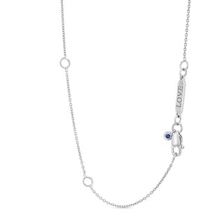 Vera Wang Love Collection Bow Necklace in Sterling Silver