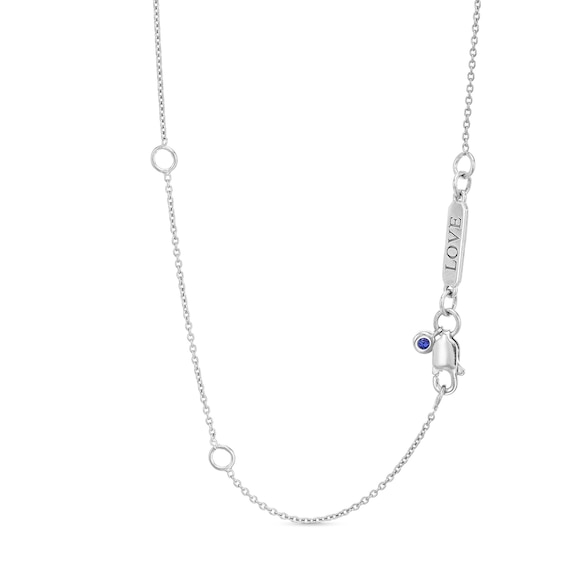 Vera Wang Love Collection Bow Necklace in Sterling Silver