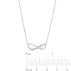 Thumbnail Image 4 of Vera Wang Love Collection Bow Necklace in Sterling Silver