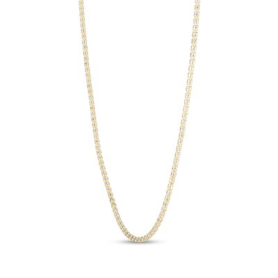 2.74mm Diamond-Cut Ice Chain Necklace in Solid 14K Two-Tone Gold - 18”