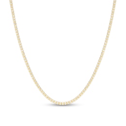 3.14mm Diamond-Cut Ice Chain Necklace in Solid 14K Two-Tone Gold - 20”
