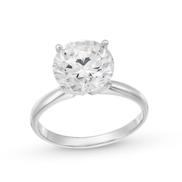4.00 CT. Certified Lab-Grown Diamond Solitaire Engagement Ring in 14K White Gold (F/VS2)