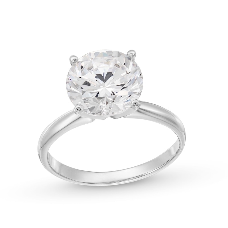Main Image 1 of 4.00 CT. Certified Lab-Grown Diamond Solitaire Engagement Ring in 14K White Gold (F/VS2)