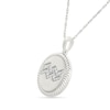 Thumbnail Image 2 of 0.085 CT. T.W. Diamond Aquarius Zodiac Sign Rope-Textured Frame Disc Pendant in Sterling Silver