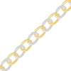 Thumbnail Image 1 of 0.45 CT. T.W. Diamond Oval Link Alternating Bracelet in 10K Two-Tone Gold - 7.25”