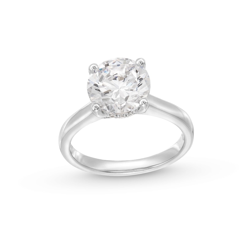 Main Image 1 of 3.06 CT. T.W. Certified Lab-Grown Diamond Solitaire Engagement Ring in 14K White Gold (F/VS2)