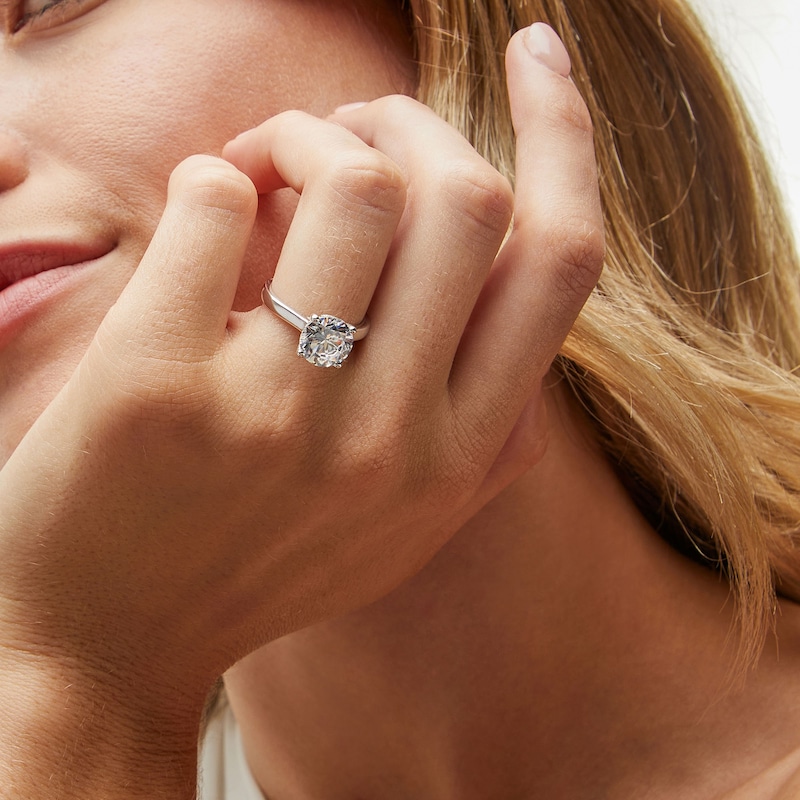 Main Image 2 of 3.06 CT. T.W. Certified Lab-Grown Diamond Solitaire Engagement Ring in 14K White Gold (F/VS2)