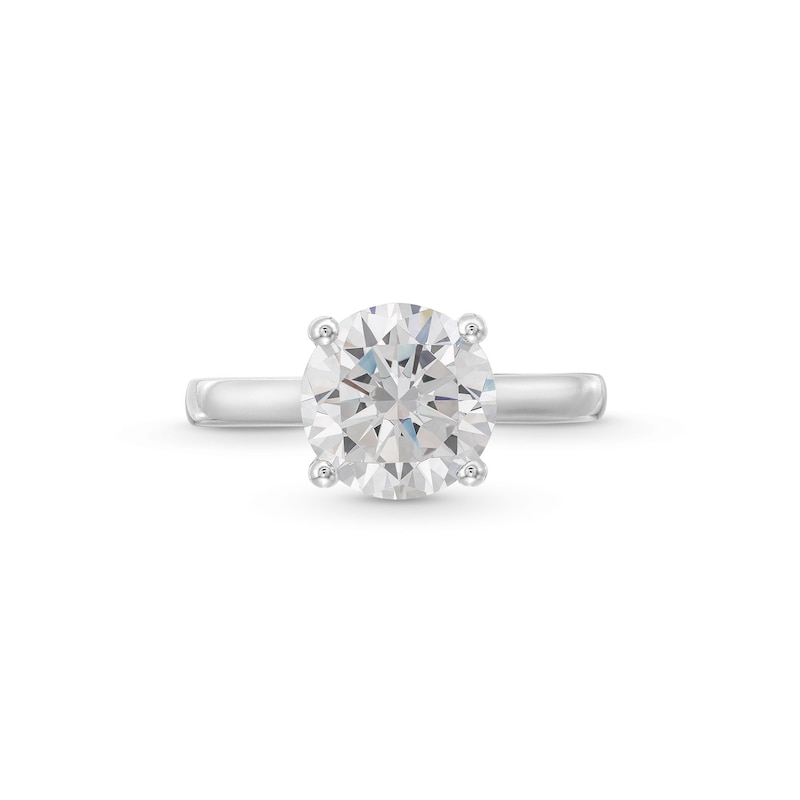 Main Image 4 of 3.06 CT. T.W. Certified Lab-Grown Diamond Solitaire Engagement Ring in 14K White Gold (F/VS2)