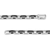 Thumbnail Image 5 of Double Strand Cross Necklace and Link Chain Bracelet Set in Stainless Steel and Black Ion Plate - 22"