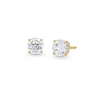 Thumbnail Image 1 of 2.00 CT. T.W. Certified Lab-Grown Diamond Solitaire Stud Earrings in 14K Gold (F/SI2)