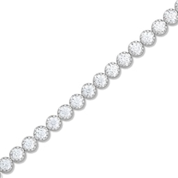 5.00 CT. T.W. Certified Lab-Grown Diamond Tennis Bracelet in 10K White Gold (F/SI2) - 7.25"