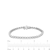Thumbnail Image 4 of 5.00 CT. T.W. Certified Lab-Grown Diamond Tennis Bracelet in 10K White Gold (F/SI2) - 7.25"