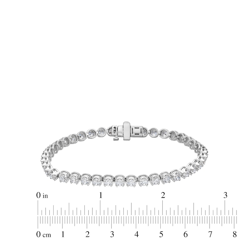 Main Image 4 of 5.00 CT. T.W. Certified Lab-Grown Diamond Tennis Bracelet in 10K White Gold (F/SI2) - 7.25"