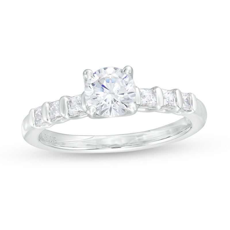 Previously Owned - Vera Wang Love Collection 0.95 CT. T.W. Diamond Engagement Ring in 14K White Gold