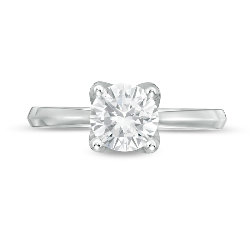 Previously Owned - Trouvaille Collection 1.50 CT. DeBeers®-Graded Diamond Solitaire Engagement Ring in 18K White Gold (F/I1)