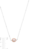 Thumbnail Image 4 of Vera Wang Love Collection 8.0-10.0mm Baroque Pink Freshwater Cultured Pearl Necklace in Sterling Silver