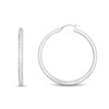 Thumbnail Image 1 of 35.0mm Diamond-Cut Hoop Earrings in Hollow Sterling Silver