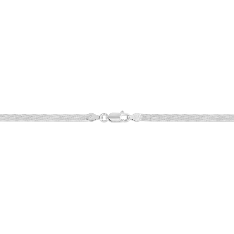 3.3mm Herringbone Chain Necklace in Sterling Silver - 18"
