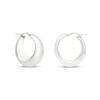 Thumbnail Image 1 of 28.3mm Tapered Hoop Earrings in Sterling Silver